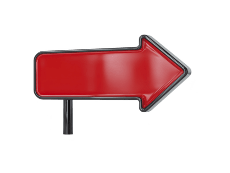 rood pijl teken met glanzend oppervlakte en zwart schets richten links, geïsoleerd Aan transparant achtergrond, geschikt voor richting, navigatie, of de begeleiding concepten png