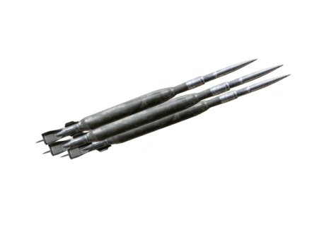 Three metallic ballpoint pens with camouflage pattern bodies and silver tips are arranged parallel on transparency background, creating modern and utilitarian look png