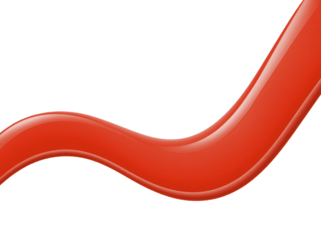 rosso curvo linea, lucido astratto onda, liscio fluente forma, moderno design elemento, isolato su trasparente sfondo, dinamico e energico visivo, adatto per creativo progetti png