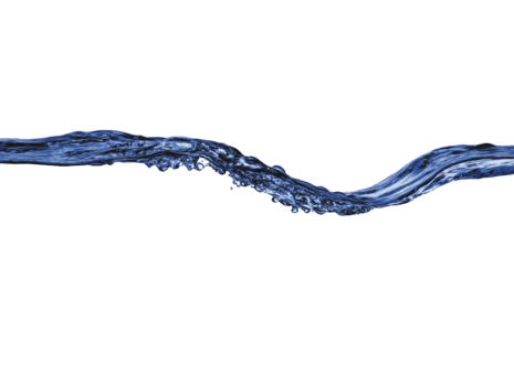 strömmande vatten Vinka med klar blå flytande, isolerat på genomskinlighet bakgrund, som visar dynamisk rörelse och friskhet, perfekt för begrepp av renhet, natur, och rena miljö png