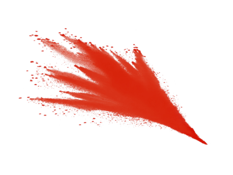 rosso polvere esplosione dinamico astratto forma isolato su trasparente sfondo vivace energia creativo arte elemento adatto per digitale design festivo umore espressive e grassetto png