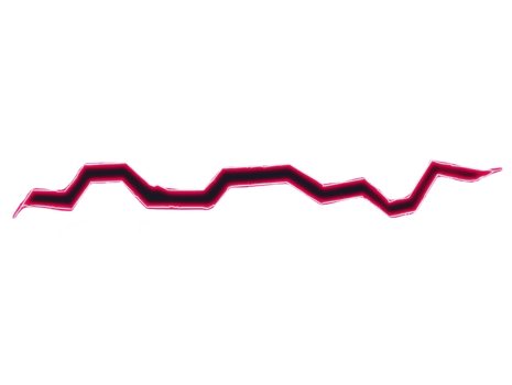 neon rosa ojämn linje med lysande effekt på transparent bakgrund, modern abstrakt design element för digital konst, energisk och dynamisk, lämplig för kreativ projekt och grafisk dekoration png