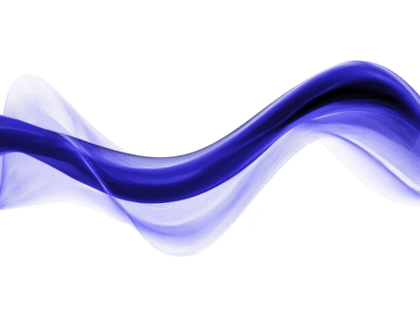 astratto blu onda dinamico fluente linea moderno digitale arte liscio pendenza elegante movimento isolato su trasparenza sfondo creativo design futuristico minimo stile tranquillo e ispirando png