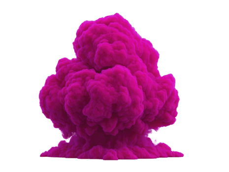 levande magenta rök moln med tät, böljande textur, isolerat på transparent bakgrund, skapande dramatisk och energisk visuell effekt för kreativ design projekt png