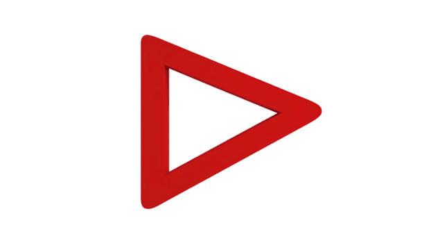 rojo hueco triángulo geométrico forma aislado en transparente antecedentes moderno mínimo diseño negrita color resumen símbolo creativo concepto juguetón estado animico png