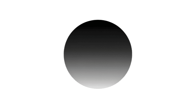 negro a blanco degradado círculo, suave transición, mínimo diseño, moderno resumen arte, sencillo geométrico forma, aislado en transparente fondo, calma y neutral estado animico png