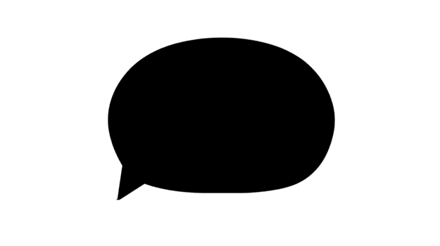 schwarz Rede Blase leeren isoliert einfach transparent Hintergrund Kommunikation Konversation Grafik Design Element modern minimal leer Gliederung Karikatur Digital gestalten Symbol Vorlage kreativ png