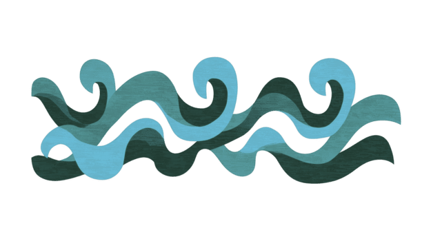 resumen azul y verde ola modelo con arremolinándose curvas, texturizado superficie, y juguetón movimienot, evocando sentido de calma y creatividad, adecuado para antecedentes o decorativo diseño png