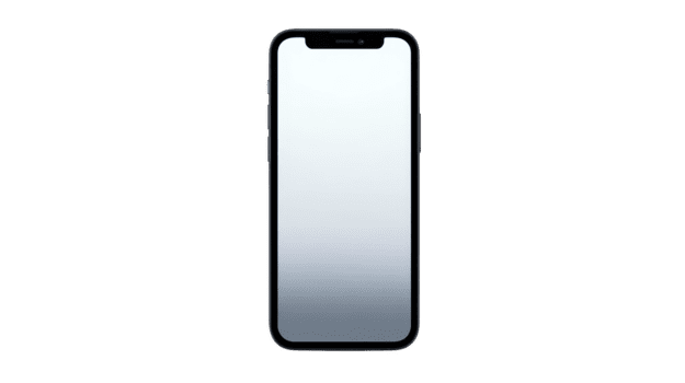 Smartphone mobile device blank screen modern technology isolated digital touch screen communication portable. Minimalist smartphone with blank screen isolated transparency background modern png