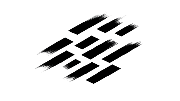 resumen geométrico patrón, negro cepillo carrera líneas, moderno mínimo diseño, aislado en transparencia fondo, creativo artístico textura, dinámica diagonal formas, contemporáneo Arte estilo png