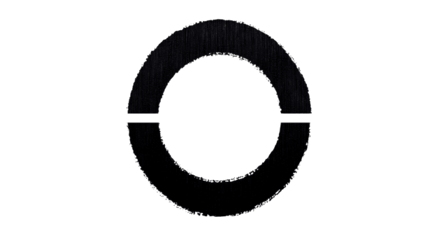 Minimalist black circular ring icon with gap at bottom, isolated on transparent background, modern geometric design for web, app, or graphic interface png