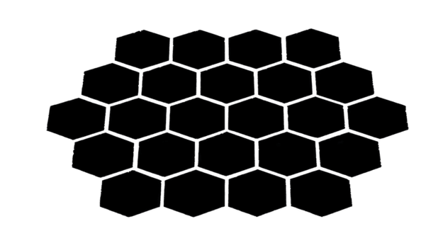 negro hexágono cuadrícula patrón, geométrico panal diseño, resumen fondo, moderno mínimo estilo, sin costura embaldosado, simetría, adecuado para tecnología o Ciencias temas png