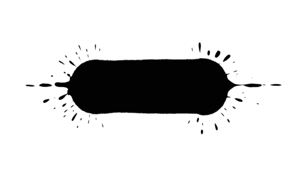 negro tinta chapoteo marco, grunge frontera con salpicar efecto, resumen forma para texto o diseño, creativo artístico elemento, aislado en transparente fondo, moderno y negrita estilo png