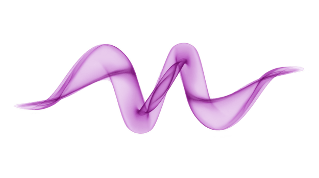 astratto viola onda liscio fluente linea trasparente nastro moderno digitale arte isolato su trasparenza sfondo elegante e dinamico creativo design elemento energico e futuristico png