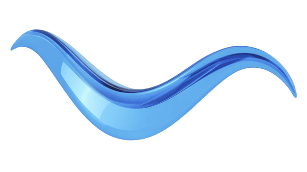 blu onda forma astratto fluido curva lucido acqua elemento moderno design liscio fluente linea trasparente effetto creativo sfondo dinamico movimento digitale arte elegante stile png