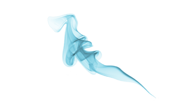 Blue smoke abstract flowing isolated transparent soft smooth artistic wavy elegant on transparency background creates calm and dreamy atmosphere with gentle curves and fluid motion png