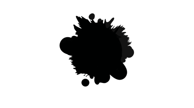 Black ink splatter abstract shape isolated on transparency background creative artistic design grunge texture expressive dynamic suitable for backgrounds or overlays png