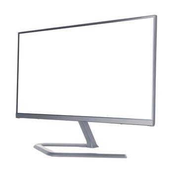 computer monitor mockup isolated white background photo