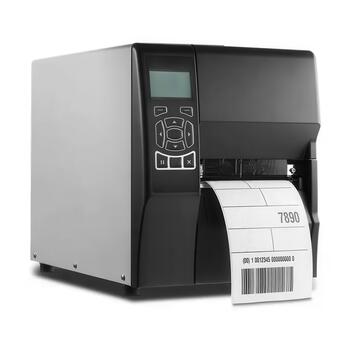 thermal barcode printer with white background photo