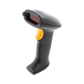 Wireless barcode reader white background photo