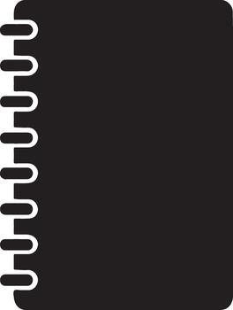 Spiral bound notebook icon vector