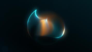 verde luxo rodopiando esfera dentro vibrante ouro gradiente em Sombrio verde fundo. turquesa cyber esfera com conectando pontos e linhas. digital abstrato rede esfera. 3d Renderização. 4k 60fps laço. video