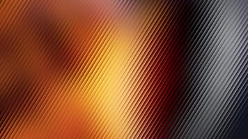 diagonal räfflad lutning bakgrund med värma orange gul till Häftigt grå övergång abstrakt video