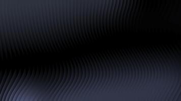 mörk abstrakt vågig räfflad bakgrund textur sömlös slinga mörk grå slät böljande yta video