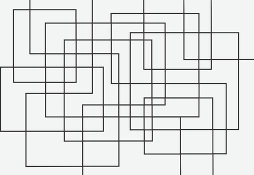 resumen geométrico modelo de superposición negro cuadrícula y líneas creando un complejo moderno y minimalista visual diseño vector