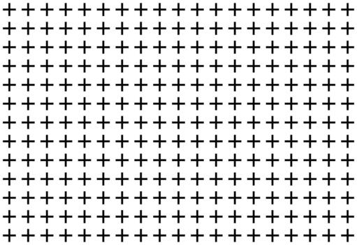 Abstract geometric pattern of repeating black plus signs forming a grid with a subtle red glow at the center vector