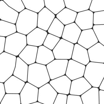 Irregular Geometric Mosaic Seamless Pattern with Abstract Polygon Shapes vector