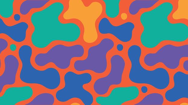 Abstract Colorful Blob Pattern vector