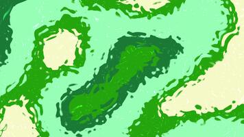 abstracts flytande vatten c, abstrakt färgrik flytande animering med strömmande grön och gul färger för bakgrund, stock royalty fri . video