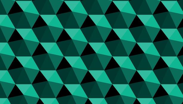 Geometric Emerald Triangle Pattern Abstract Background vector