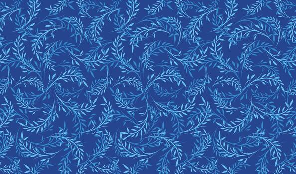 Horizontally And Vertically Repeatable Seamless Botanical Pattern Illustration. vector