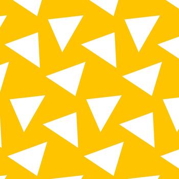 Simple Geometric Pattern with White Triangles on Yellow vector