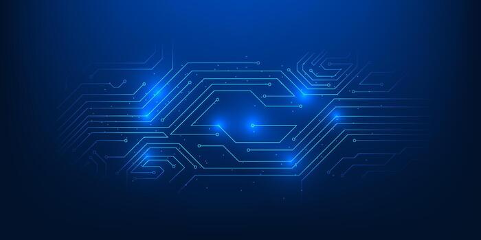 Technology Circuit Data Connection Lines Background, High Speed Information Flow Network, Digital Signal Pathway, Futuristic Data Transmission Illustration vector