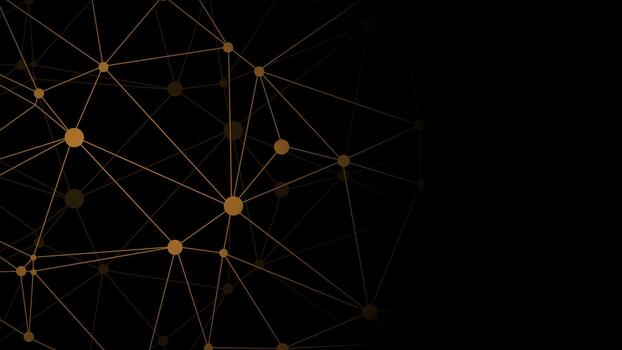 elegante negro y oro red conexión antecedentes vector