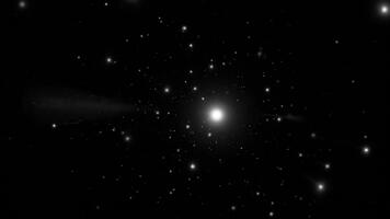 dynamisk Starfield animering i Plats för sci-fi bakgrunder eller särskild effekter överlägg, skapande en känsla av djup och kosmisk undra video
