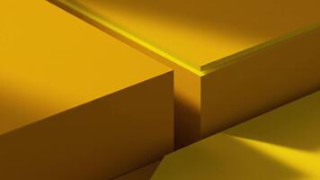 grassetto giallo geometrico forme danza nel dinamico leggero ombre - Perfetto per vivace sfondi o moderno design progetti, la creazione di movimento e energia video