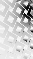 roterande isometrisk kub former mönster med optisk illusion effekt. enkel minimalistisk gråskale animation. full hd vertikal slinga. video