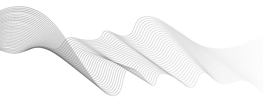A wave pattern is shown on a white background vector