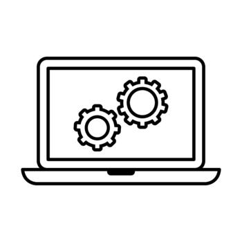 Loading icon . Update system illustration sign. Concept of upgrade application progress symbol or logo. Design for web. vector