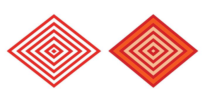 un circular concéntrico líneas en perspectiva, resumen diseño vector