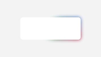 Text or message animated icon. Colorful Text box on white Screen. Box style talk sign symbol with white screen template for explanation . video