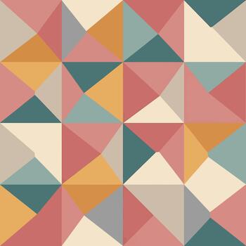 vistoso resumen geométrico modelo diseño con triangulos en un repitiendo sin costura teja, patern sin costura, valores realeza gratis. vector