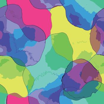 A colorful abstract pattern with many different shapes vector