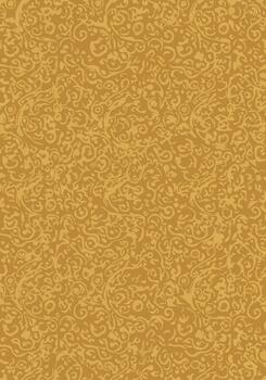 Elegant swirling abstract golden background pattern with intricate floral design elements vector