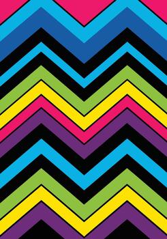 Colorful zigzag pattern with vibrant hues creating a dynamic and energetic graphic design vector
