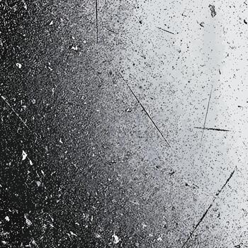 Grungy distressed metallic surface texture with scratches and speckles, abstract grunge background, weathered metal overlay effect vector